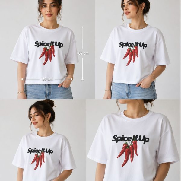 تیشرت سامر (spice htup) سفید